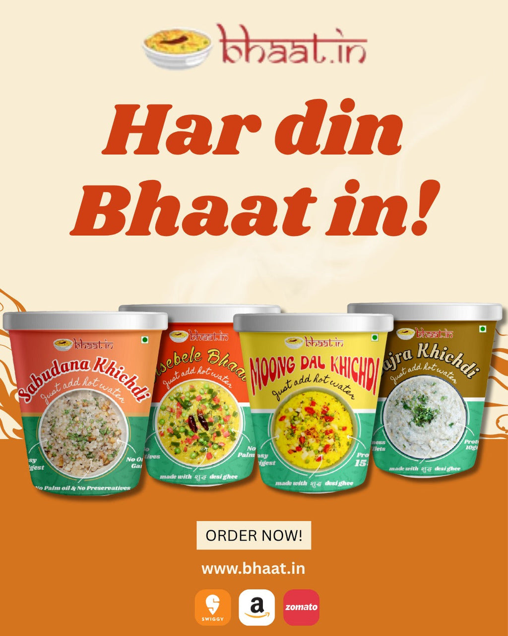 Sabudana Khichdi in desi ghee-Pack of 2