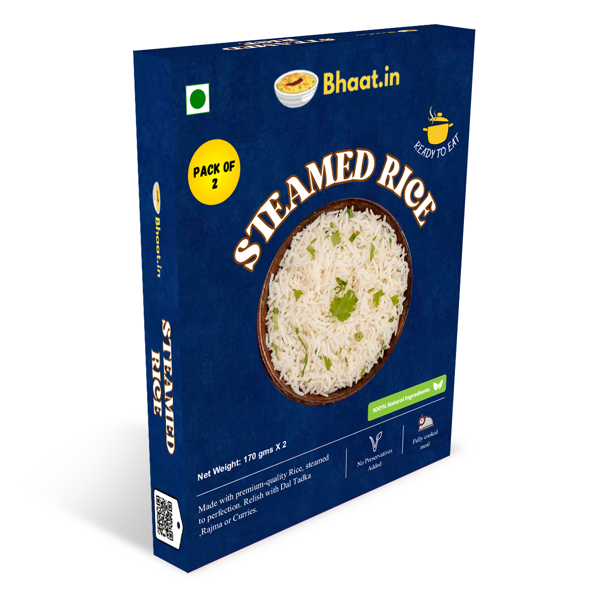 Steamed Rice-Pack of 2