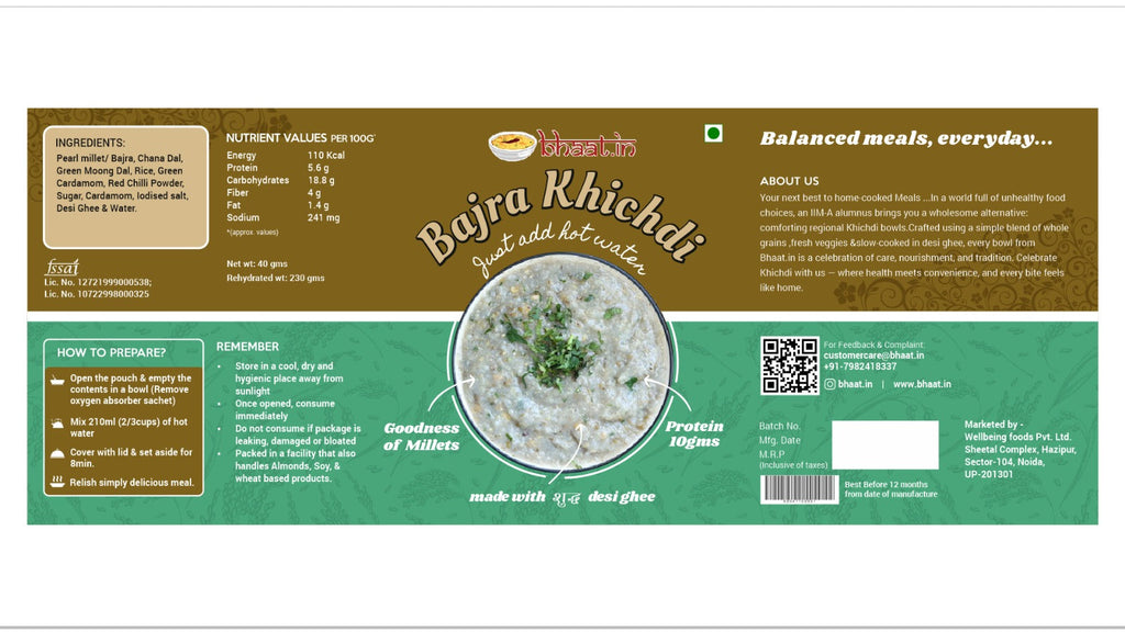 Bajra Millet KhichdI in desi ghee-Pack of 2