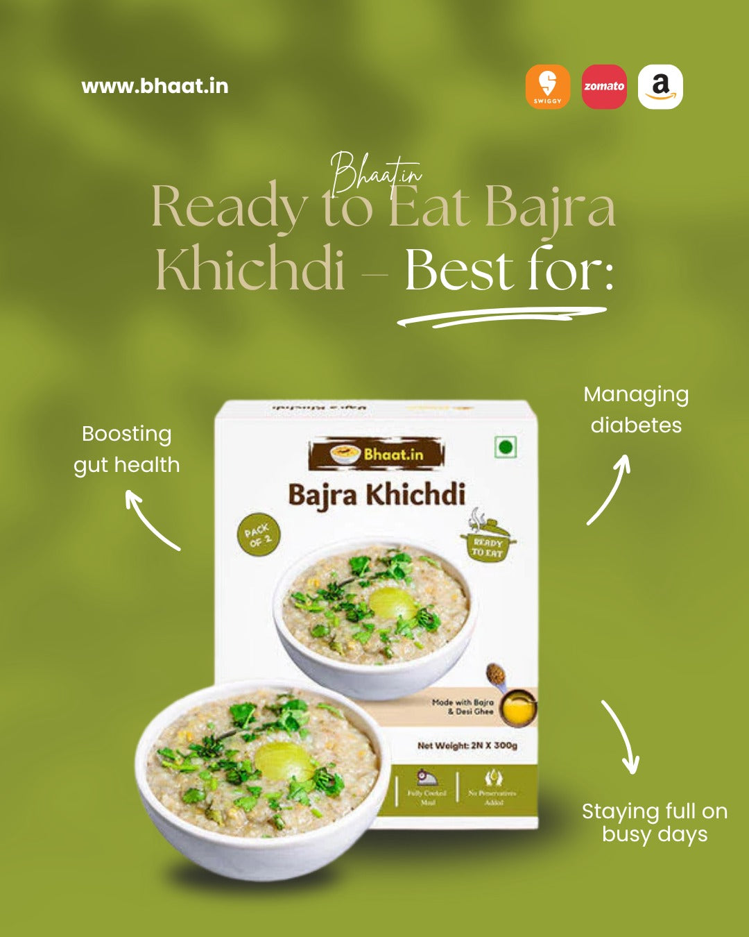 Bajra Millet Khichdi-Pack of 2