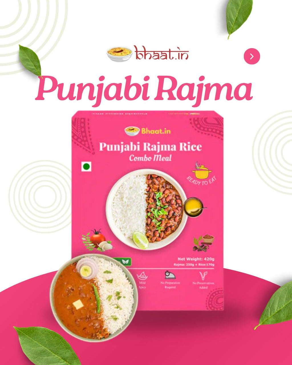 Rajma Rice Combo