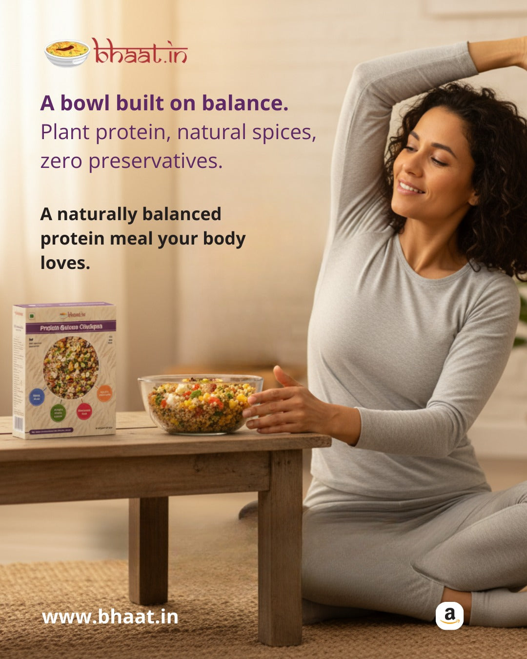 Quinoa chickpea -Protein 22 gms aprox